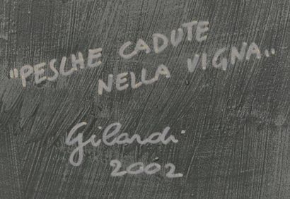 Piero GILARDI (né en 1942) Pesche cadute nella vigna, 2002 Composition en mousse...