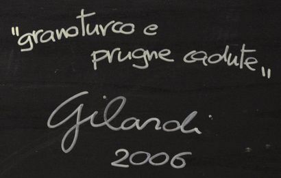 Piero GILARDI (né en 1942) Granoturco e prugne cadute, 2006 Composition en mousse...