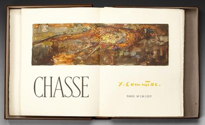 MAURICE GENEVOIX «Chasse». Textes de J.A. Clamart, illustrés de compositions originales...