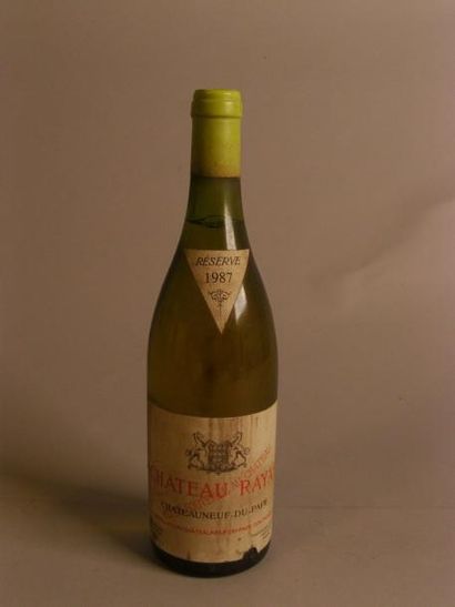 null 1 B CHATEAUNEUF DU PAPE Blanc (e.l.a.) Château Rayas 1987