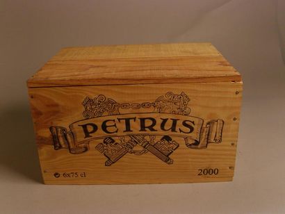  6 B PETRUS (Caisse Bois) Pomerol 2000
