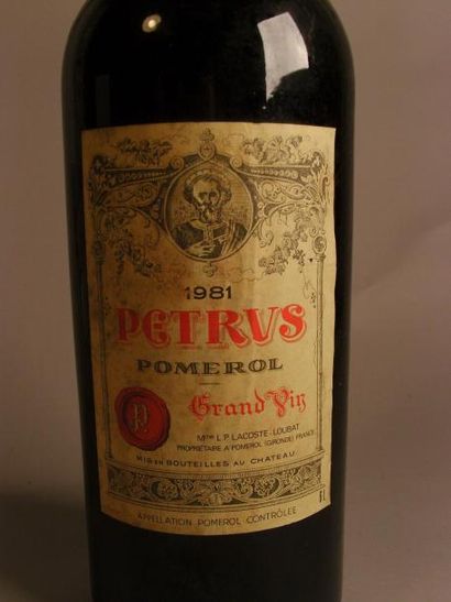 null 1 Imp PETRUS (e.t.h; état exceptionnel) Pomerol 1981