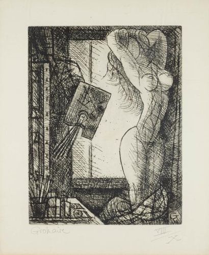 Marcel GROMAIRE (1892-1971) Nu Lithographie, numérotée VIII/X, contresignée en bas...