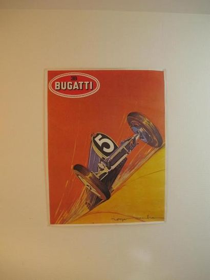 Bugatti en pleine vitesse Impression en couleurs...