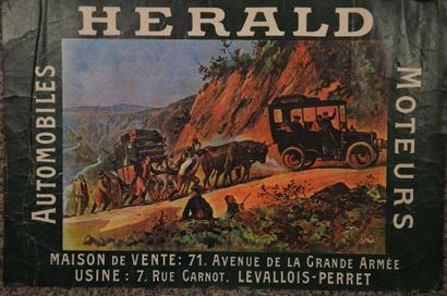 Affiche publicitaire Herald - Automobiles...