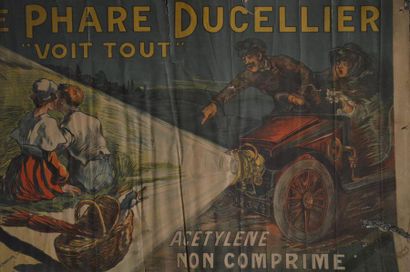 null Michelin Affiche publicitaire Imprimerie Chaix - Paris 77 x 60 cm Pliures, déchirures,...