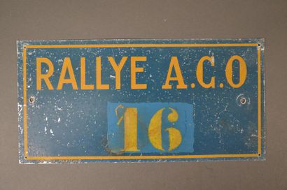 Plaque du Rallye A.C.O. - 1952 Concurrent...