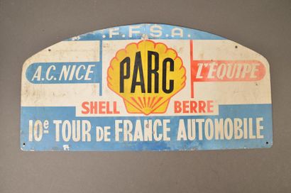 Plaque du Xème Tour de France Automobile...