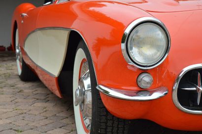 1956 - Chevrolet Corvette C1 La Corvette fait sa première apparition au Motorama...