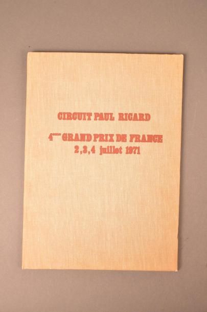 Programme du Grand Prix de France 1971
