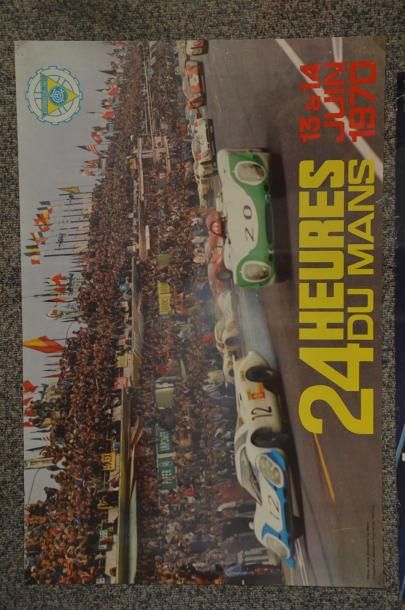Affiche «Les 24 Heures du Mans 1970» Photo...