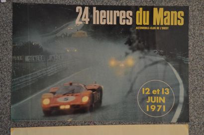 Affiche «Les 24 Heures du Mans 1971» Photo...