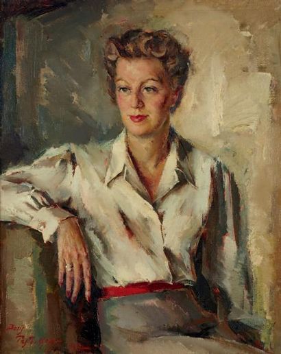 Boris Ivanovitsch PASTOUKHOFF (1894-1974) Portrait de Marguerite Lanvin, Princesse...