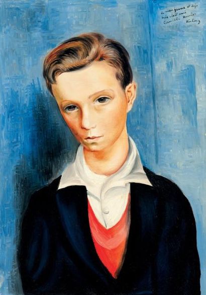 Moïse KISLING (1891-1953) Portrait de Camille Rouvier Huile sur toile, signée et...