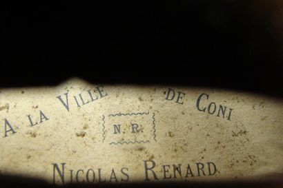 null Violon 3/4 école française,étiquette de Nicolas Renard 331 mm