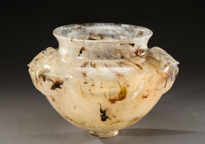 Georges DESPRET (1862-1952) Rare et exceptionnel vase à panse ovoïde et col étranglé...