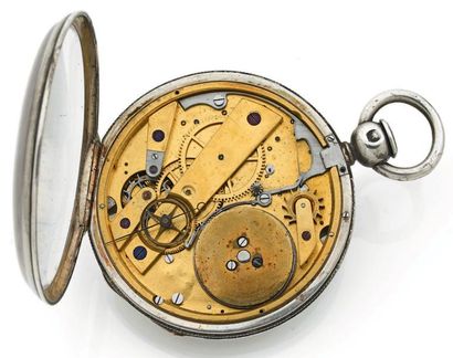 REDIER à Paris Vers 1840 RARE montre gousset à rattrapante par brevet d'invention....
