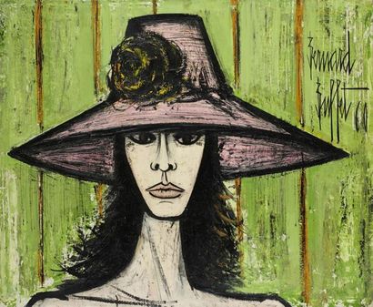 Bernard BUFFET (1928-1999) Rita, 1960 Huile sur toile, signée et datée en haut à...