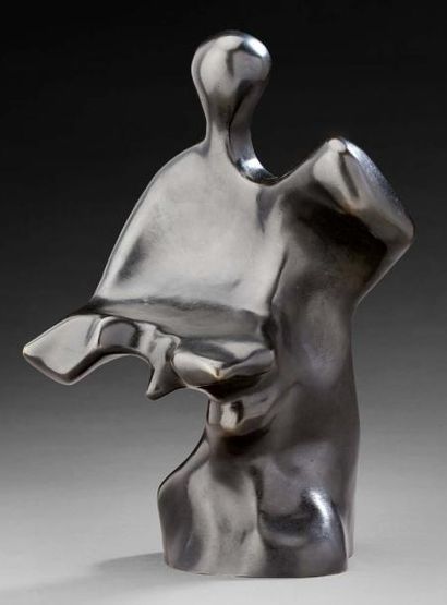 François CLOUTIER Sculpture moderne aux courbes féminines. Bronze signé et numéroté...