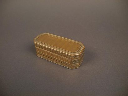 null Boîte en pomponne à pans coupés et dépliable 8,5 x 3,5 x 3 cm