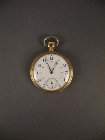 null Montre de gousset en or jaune faisant chronomètre Début XXème siècle Poids brut:...