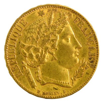 France IIème et IIIème République 10 pièces de 20 francs or de 1849 à 1896 TB à ...