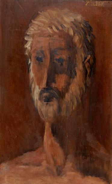 Lev Vassilievitch ZACK dit Léon ZACK (1892-1938) Portrait d'homme Huile sur toile,...