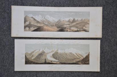 D'après Jean DUBOIS Le Mont-Blanc depuis Chamonix 31 x 45 cm D'après Gabriel LOPPE...