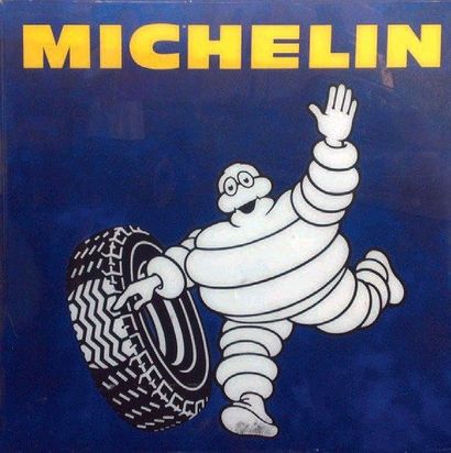 null Enseigne MicHeLin Plexiglass Circa 1970 160 x 160 cm