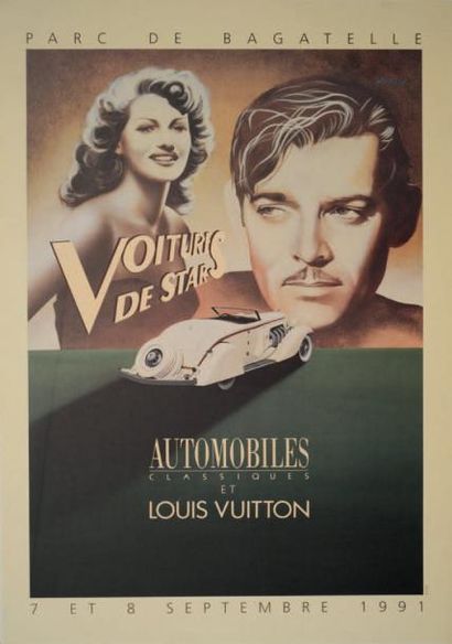 Affiche Automobiles Classiques Louis Vuitton...