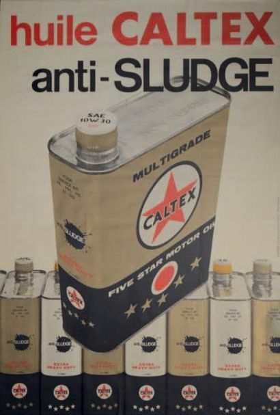 Affiche huile CALTEX Ed. Synergie 100 x 65...