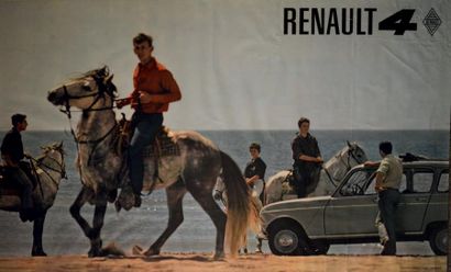 Affiche RENAULT 4L Scène de Camargue Ed....