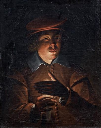 Ecole Allemande du XVIIème siècle - Suiveur de Wolfgang HEIMBACH (1613-1678) Jeune...