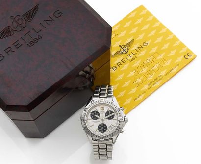 BREITLING Colt Vendue le 12 janvier 1997. Chronographe homme trois compteurs en acier...