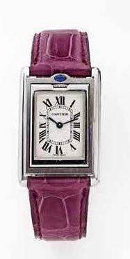 CARTIER vers 2000 Ref 2405 Montre homme dite "Réversible- Basculante" en acier Bracelet...