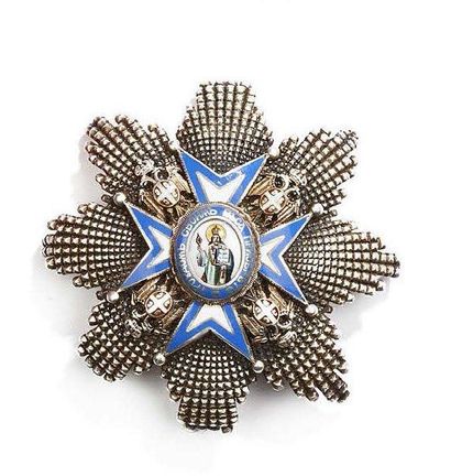 SERBIE Ordre de Saint Sava, plaque de commandeur ou grand officier (environ 76 mm)...
