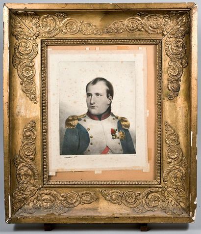 null Portrait de Napoléon Ier Lithographie de C. Motte d'après Mauraisse 34 x 28...