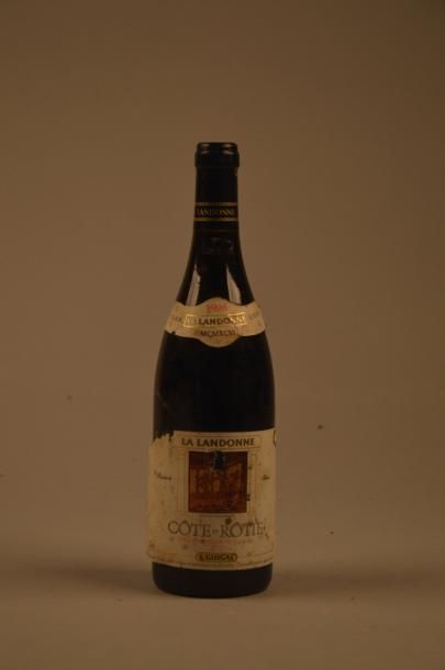 null 1 B COTE ROTIE LA LANDONNE (e.l.a; clm.s. + 1 accroc) Guigal 1996