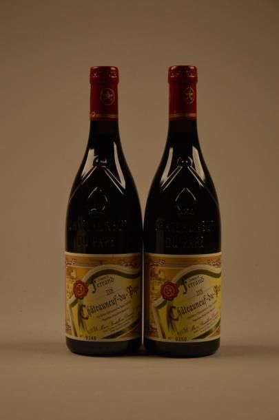 null 2 B CHATEAUNEUF DU PAPE Rouge Bravay 2008