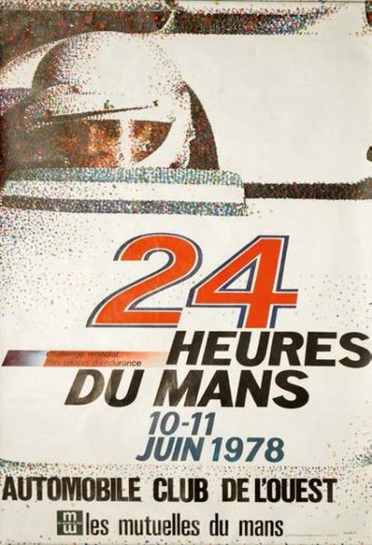 null Affiche «LES 24 HEURES DU MANS 1978» Ill. Lardrot - Imp. Commerciale Le Mans:...