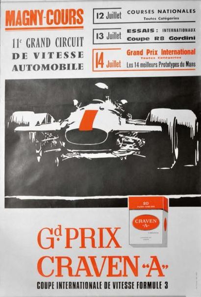 null Affiche COUPE INTERNATIONALE DE VITESSE Formule 3 - Magny-Cours 60 x 40 cm