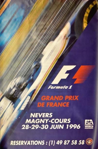 null Affiche GRAND PRIX DE FRANCE Formule 1 - Magny-Cours - Juin 1996 173 X 118 ...
