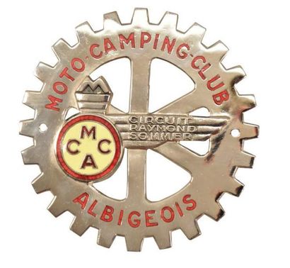 null Badge du Moto - Camping - Club Albigeois - Circuit Raymond Sommer D.: 8 cm Dans...