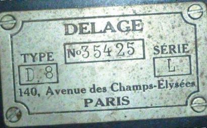 1932 - DELAGE D8 LANDAULET COUPE CHAUFFEUR CARROSSERIE BINDER «Retenez bien ceci:...