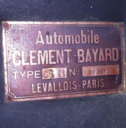 1911 - CLÉMENT BAYARD CB 11 «Maraichère» provenant de la Famille Clément-Bayard La...