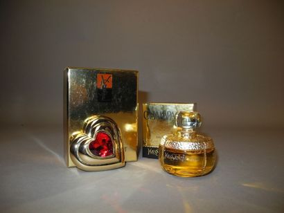 Yves Saint LAURENT "Champagne" 50ml "Poudre écrin" 8g, poudrier coeur doré à l'or...