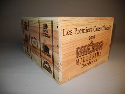 null CAISSE PRESTIGE MILLESIMA DE 6 BOUTEILLES (Caisse Bois) 2000 1 B CHÂTEAU LAFITE...