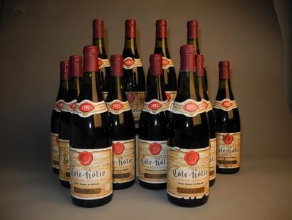 null 12 B COTE ROTIE (1 à 3; 1 à 4; e.l.a; 1 e.a; 2 clm.a.) Guigal 1982