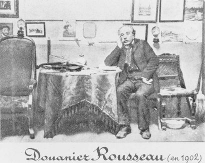 Henri ROUSSEAU (1844-1910) dit LE DOUANIER ROUSSEAU Paysage de banlieue Huile sur...