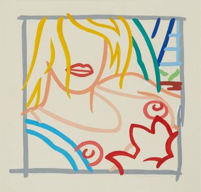 Tom Wesselmann (1931-2004) Study for Bedroom blond with necklace, 1984 Acrylique...